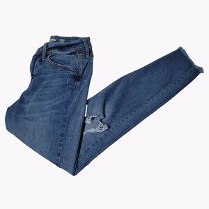 Old Navy Rockstar Super Skinny High Rise Jeans Womens Size 0 Ripped Denim Pants